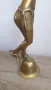 Голяма африканска бронзова пластика на жена, снимка 4