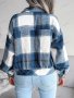 Модно дамско преходно карирано яке, 5цвята - 023 , снимка 8