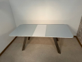 Стъклена дизайнерска трапезна маса, разтегателна, неползвана  !, снимка 9