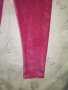 Клин-панталон от плюшена еластична материя, розов цвят, снимка 3