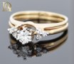 Нов Златен Пръстен с 0.44кт Естествени Брилянти , снимка 2