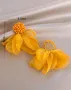 Невероятно нежни жълти обици , снимка 3