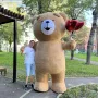 Гигантски костюм на кафяво мече Теди 1,9м за изненади детски рожденни дни партита, снимка 6