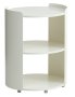 Бяло нощно шкафче с модерен дизайн