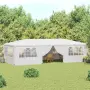 vidaXL Професионална парти шатра със стени 4x9 м бяла 90 г/м², снимка 2