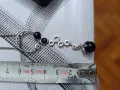 Красиво сребърно колие с естествени камъни , снимка 5