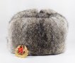 Руски шапки-ушанки от заешки естествен косъм., снимка 1 - Шапки - 39804160