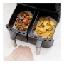 Подложка за Air Fryer двоен, 2ком. с по 2бр. NoStik, 25.6x14.8см.\25.8x14.3см., Правоъгълнa  до 260°, снимка 4