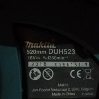 Храсторез акумулаторен без батерия - Makita DUH523, 18V, 520 мм, снимка 3 - Градинска техника - 35901189