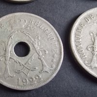 Монети . Белгия. 25 цента. От 1920 до 1923 година включително. , снимка 10 - Нумизматика и бонистика - 40969762