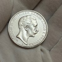 3 марки 1912 г, Германия / Прусия - сребърна монета, снимка 2 - Нумизматика и бонистика - 40261128