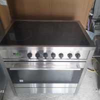 Професионална готварска печка с керамичен плот и фурна с два вентилатора, снимка 2 - Печки, фурни - 44808753