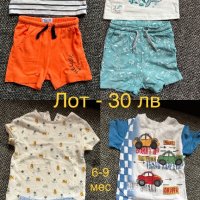 Лот летни дрехи 6-9 мес (74 размер) , снимка 1 - Комплекти за бебе - 40689332