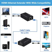 Нов HDMI удължител аудио и видео сигнал за телевизор/монитор, снимка 4 - Друга електроника - 40450909