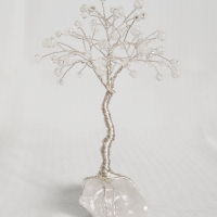 Декоративно мини дръвче с лунен камък/ Идея за подарък/ Декорация за дома или офиса, снимка 4 - Други - 44668631