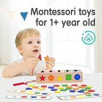 Нова Образователна Дървена цветна играчка Монтесори/Деца, снимка 8 - Образователни игри - 41478239