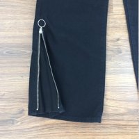 H&M Дамски памучни дънки с широк крачол и висока талия, снимка 5 - Дънки - 41774656