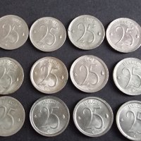 Монети . Белгия. 25 цента. От 1964  до 1975  година включително. Една добра колекция., снимка 7 - Нумизматика и бонистика - 40969724