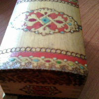 Българска дървена кутия за бижута сувенир, снимка 3 - Антикварни и старинни предмети - 36347929