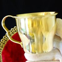 Чаша от месинг 6 см. , снимка 2 - Антикварни и старинни предмети - 40388507