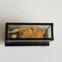Стара китайска миниатюра от корк с рамка от стъкло, снимка 6 - Антикварни и старинни предмети - 40484405