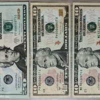 Банкноти US Dollar със звезда или хубав номер , снимка 10 - Нумизматика и бонистика - 39207642