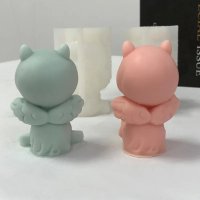 3D Силиконов молд форми за свещи сапун Ангели, снимка 4 - Форми - 44254087