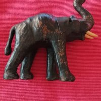 Стар слон папие маше. , снимка 1 - Антикварни и старинни предмети - 42551456