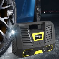  Дигитален компресор за гуми с фенер 12V , снимка 6 - Аксесоари и консумативи - 40638615