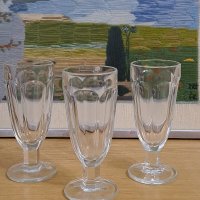 Ретро чаши от дебелостенно стъкло, Германия , снимка 1 - Антикварни и старинни предмети - 42389912