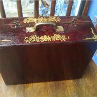 Старо българско дървено куфарче от 1944 година, снимка 5 - Други ценни предмети - 39672067