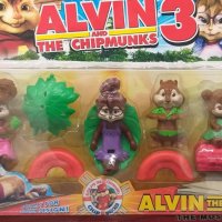 Фигурки на Алвин и Чипоносковците (Alvin and the Chipmunks), снимка 1 - Фигурки - 44309469