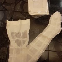 Нов бял фигурален чорапогащник, снимка 2 - Бельо - 39128677
