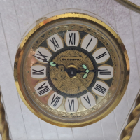 Рядък! Настолен механичен Часовник "BLESSING", WEST GERMANY, снимка 2 - Антикварни и старинни предмети - 44709007