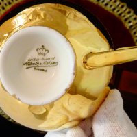 Чаша с чиния баварски порцелан 24 k Gold. , снимка 8 - Чаши - 42310243