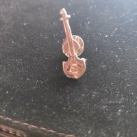 Сребърна брошка Цигулка (7), снимка 10 - Колиета, медальони, синджири - 39998609