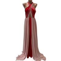 НОВА Официална бална рокля LIU JO размер M розова до земята, снимка 1 - Рокли - 44586043