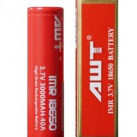 IMR 18650 AWT 3000 mah, 40A- батерия за електронна цигара , снимка 2 - Друга електроника - 41527702