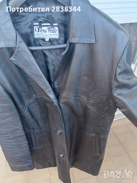 Дамско яке естествена кожа от Италия, снимка 1