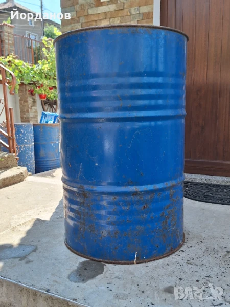Метални варели 200 литра без капак, снимка 1