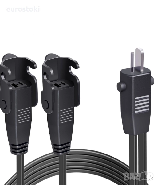 150 см. резервен захранващ кабел за захранващ адаптер за масажен стол, снимка 1