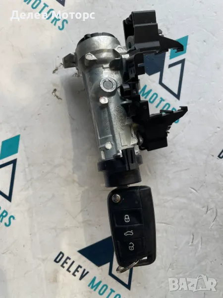 1K0905851, 5Q0905865 патрон за палене с ключ, заключващ механизъм за волан от Seat Leon ST FR, снимка 1