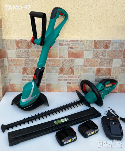 Акумулаторен тример Bosch ART 26-18 Li с Акумулаторен храсторез Bosch AHS 55-20Li, снимка 1