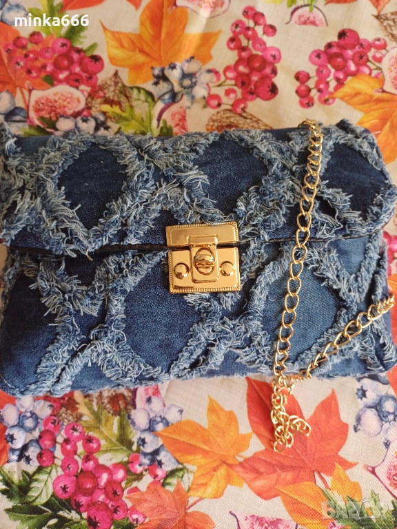 Дамска чантичка деним, снимка 1