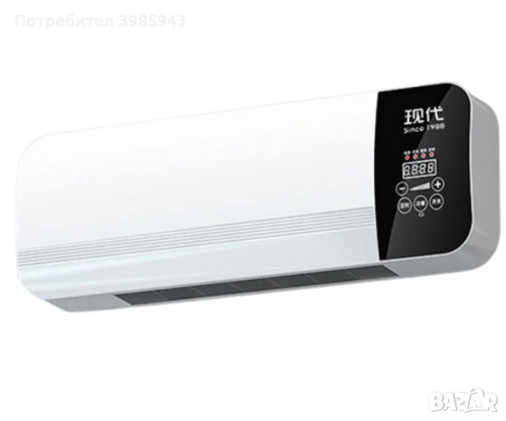 Модерна печка за стенен монтаж,за студено и топло,с двойно предназначение,LED дисплей, снимка 1