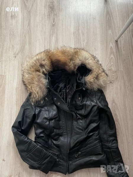 Яке естествена кожа и яка от лисица, снимка 1