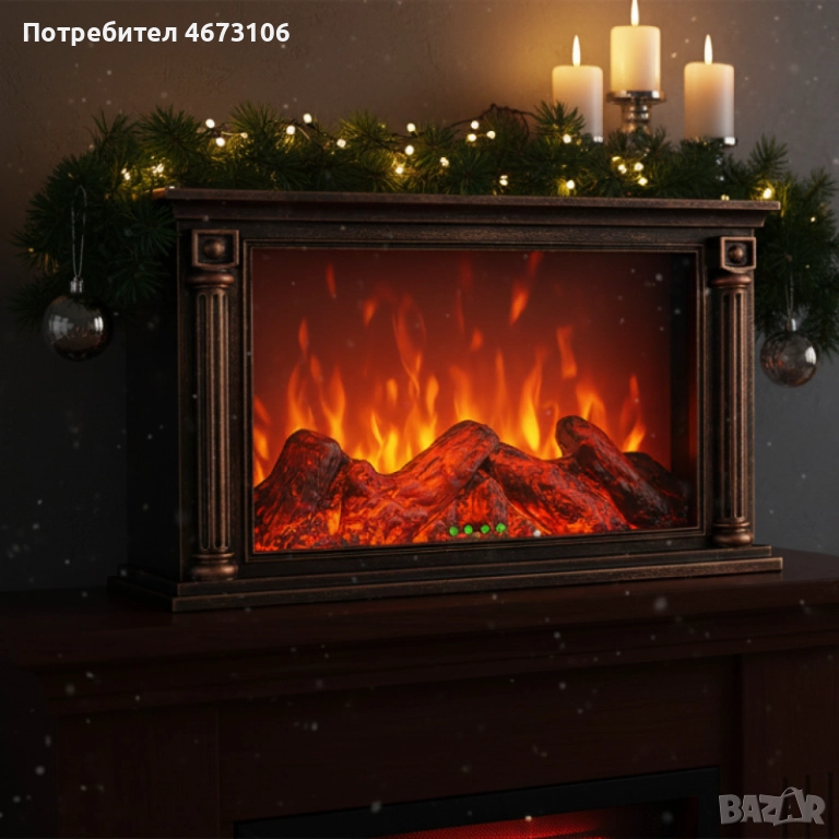 LED камина с ефект на тлеещи въглени , снимка 1