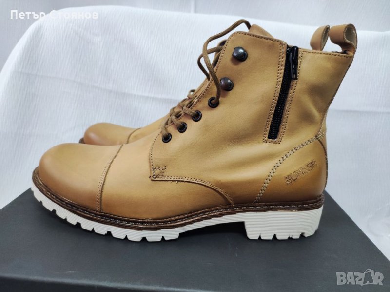 Страхотни мъжки боти от естествена кожа BUNKER Footwear №42, снимка 1