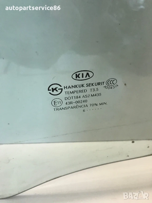 Задно ляво стъкло на врата за KIA Carens 2008, 43R-00240, снимка 1
