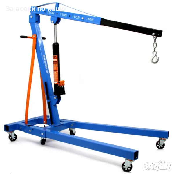 Хидравличен, сгъваем кран за двигатели тип жираф 2 ТОНА CATA, снимка 1